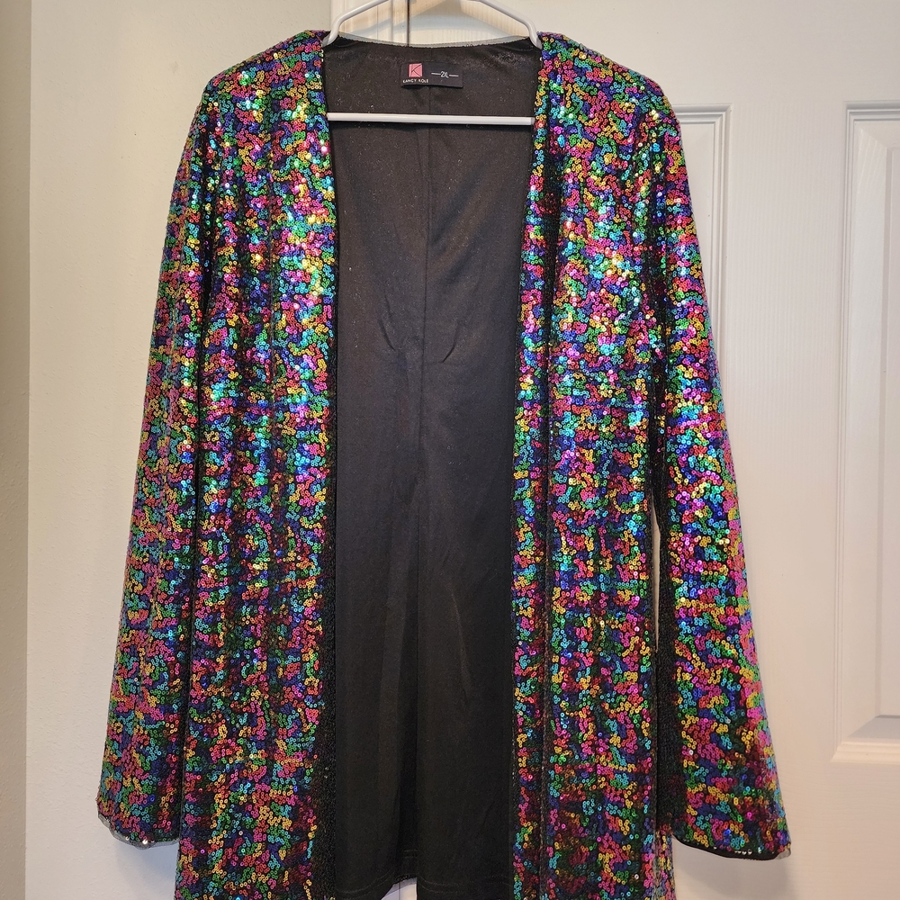 Colorful/Rainbow Sequin Jacket